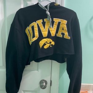 cropped iowa hoodie